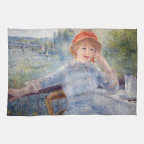 Pierre Auguste Renoir _ Alphonsine Fournaise Kitchen Towel