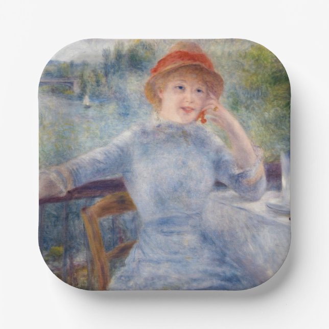 Pierre Auguste Renoir - Alphonsine Fournaise Paper Plates (Front)