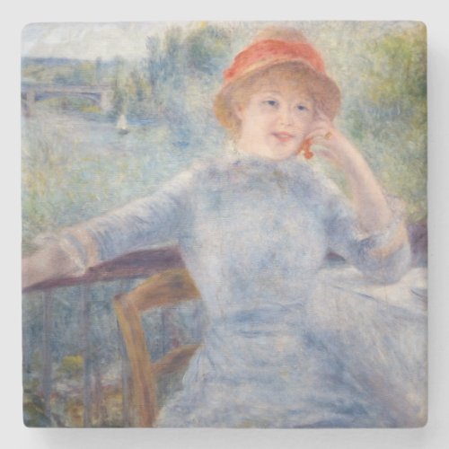 Pierre Auguste Renoir _ Alphonsine Fournaise Stone Coaster