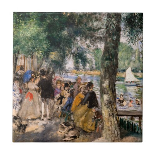 Pierre_Auguste Renoir _ Bathing on the Seine Ceramic Tile