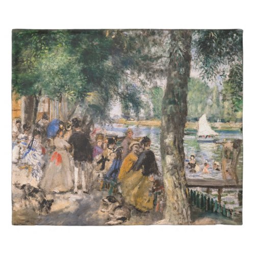 Pierre_Auguste Renoir _ Bathing on the Seine Duvet Cover