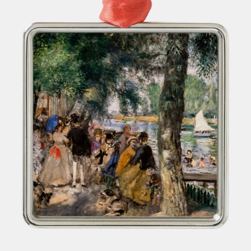 Pierre_Auguste Renoir _ Bathing on the Seine Metal Ornament
