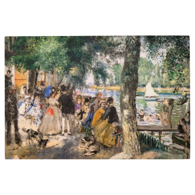 Pierre-Auguste Renoir - Bathing on the Seine Metal Print (Front)