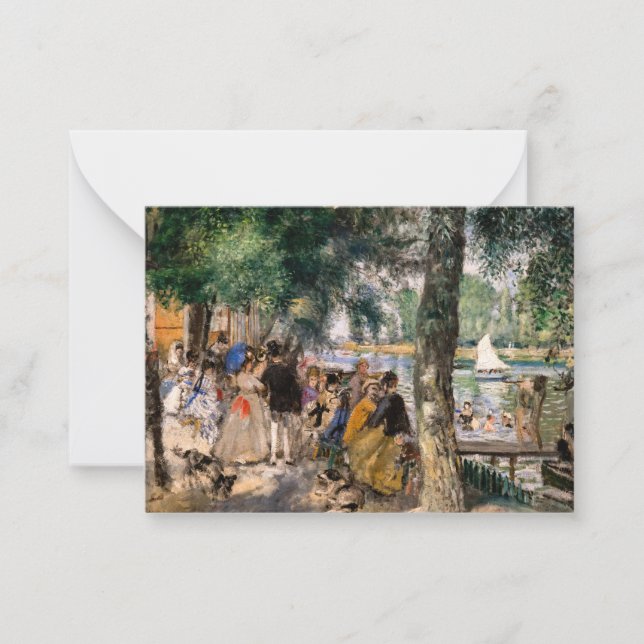 Pierre-Auguste Renoir - Bathing on the Seine Note Card (Front)