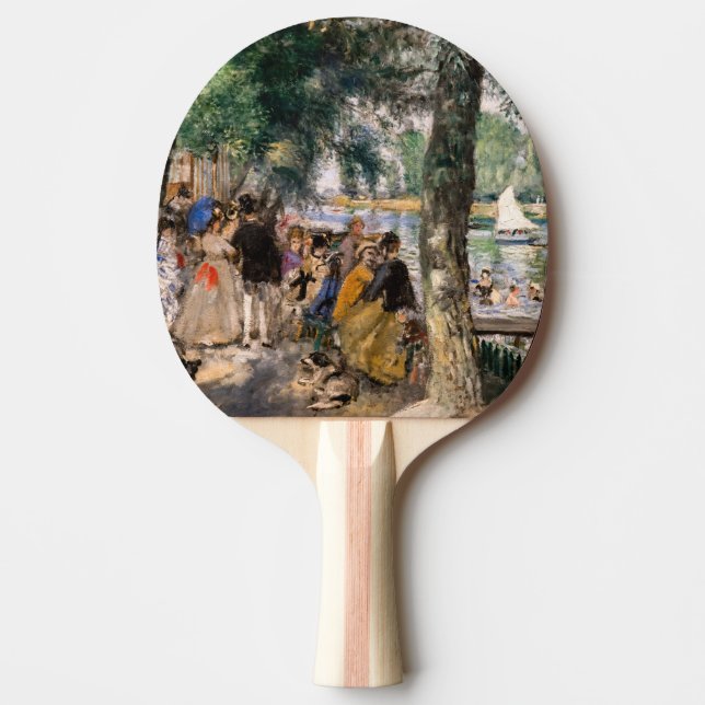 Pierre-Auguste Renoir - Bathing on the Seine Ping Pong Paddle (Front)