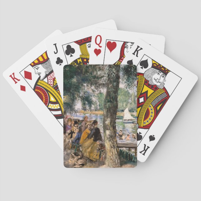 Pierre-Auguste Renoir - Bathing on the Seine Poker Cards (Back)