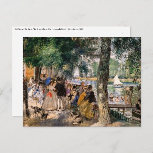 Pierre_Auguste Renoir _ Bathing on the Seine Postcard