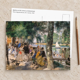 Pierre-Auguste Renoir - Bathing on the Seine Postcard