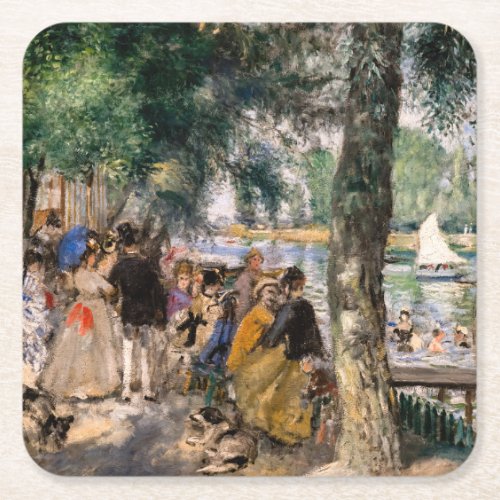 Pierre_Auguste Renoir _ Bathing on the Seine Square Paper Coaster