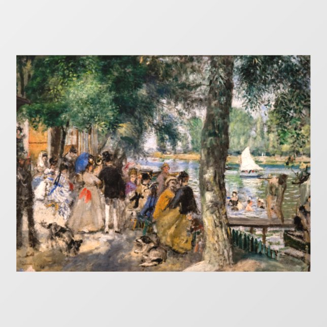 Pierre-Auguste Renoir - Bathing on the Seine Window Cling (Sheet)