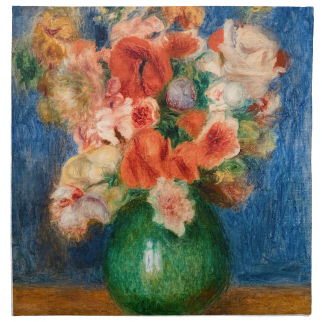 Pierre-Auguste Renoir - Bouquet Cloth Napkin (Front)