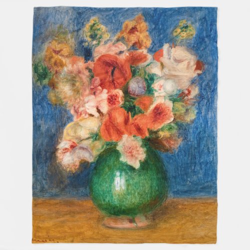 Pierre_Auguste Renoir _ Bouquet Fleece Blanket