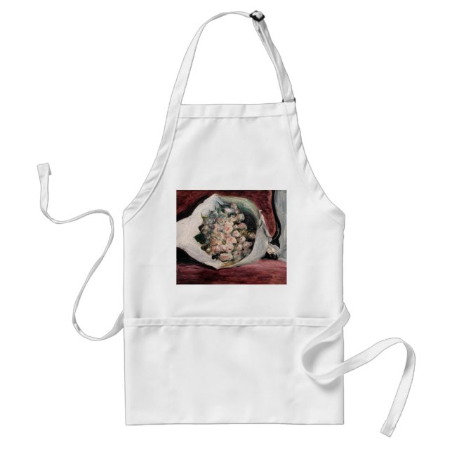 Pierre-Auguste Renoir - Bouquet in a Box Adult Apron (Front)