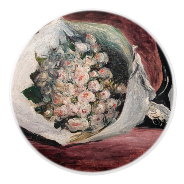 Pierre-Auguste Renoir - Bouquet in a Box Ceramic Knob (Front)