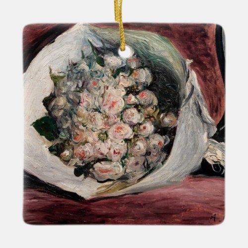 Pierre_Auguste Renoir _ Bouquet in a Box Ceramic Ornament