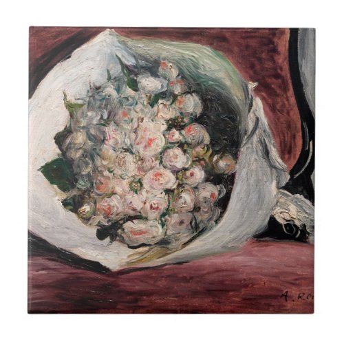 Pierre_Auguste Renoir _ Bouquet in a Box Ceramic Tile