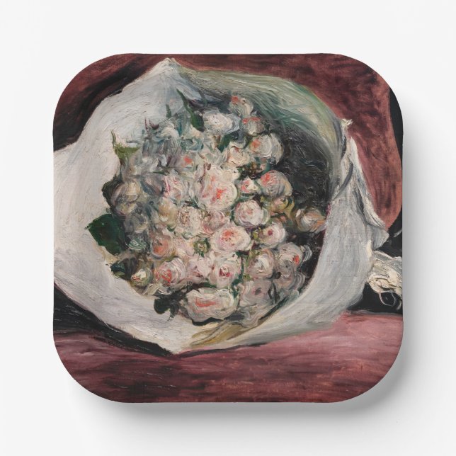 Pierre-Auguste Renoir - Bouquet in a Box Paper Plates (Front)
