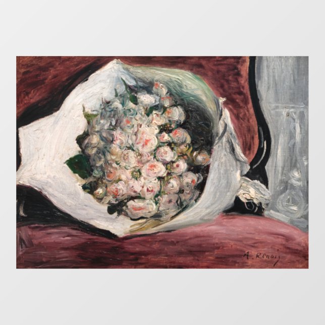 Pierre-Auguste Renoir - Bouquet in a Box Window Cling (Sheet)