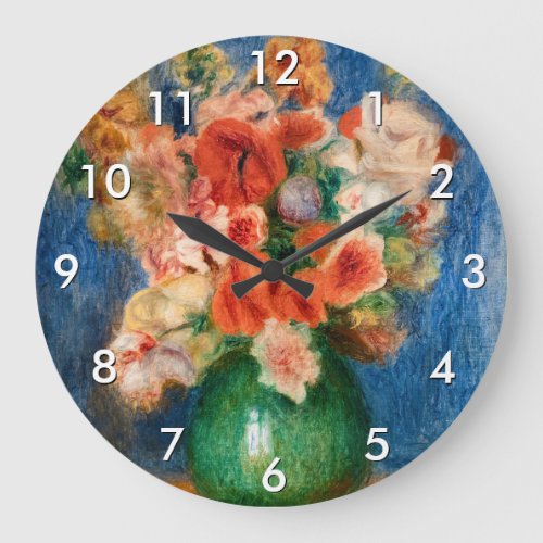 Pierre_Auguste Renoir _ Bouquet Large Clock