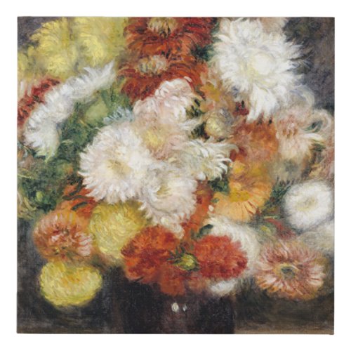 Pierre_Auguste Renoir Bouquet of Chrysanthemums   Faux Canvas Print