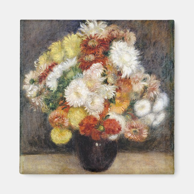 Pierre-Auguste Renoir Bouquet of Chrysanthemums    Magnet (Front)