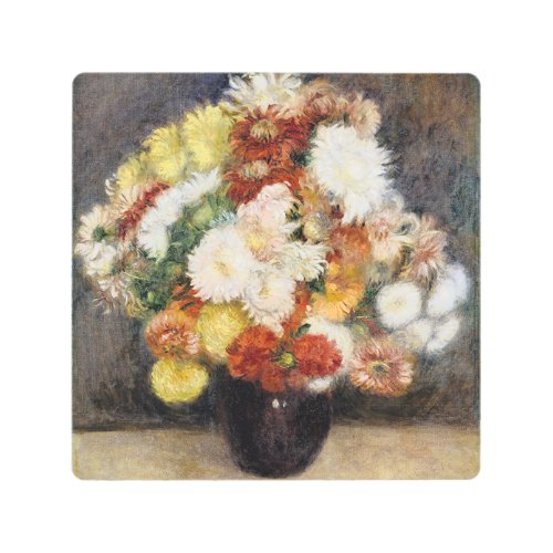 Pierre_Auguste Renoir Bouquet of Chrysanthemums    Metal Print