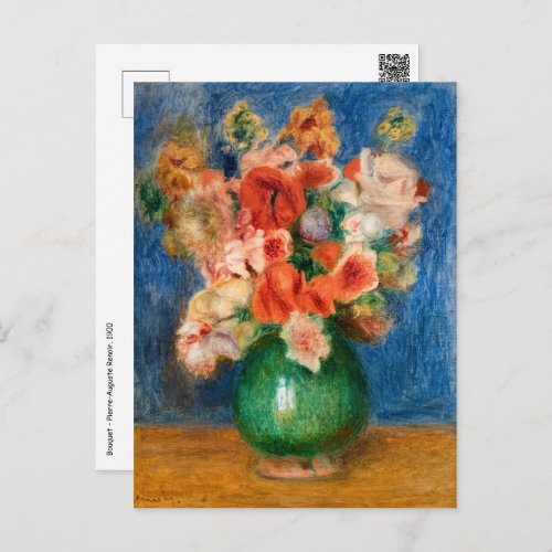 Pierre_Auguste Renoir _ Bouquet Postcard