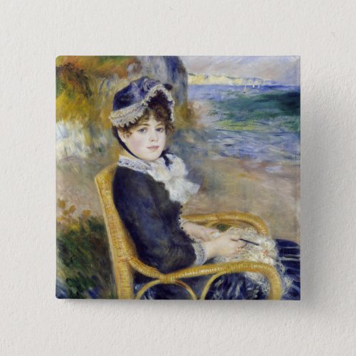 Pierre_Auguste Renoir _ By the Seashore Button