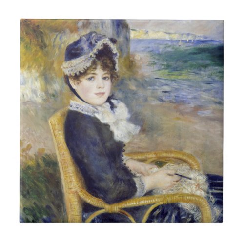 Pierre_Auguste Renoir _ By the Seashore Ceramic Tile