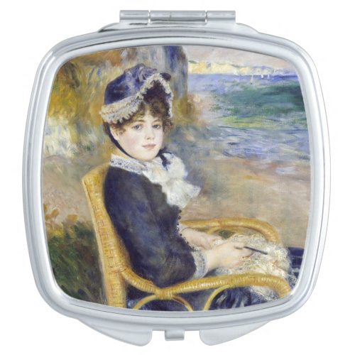 Pierre_Auguste Renoir _ By the Seashore Compact Mirror