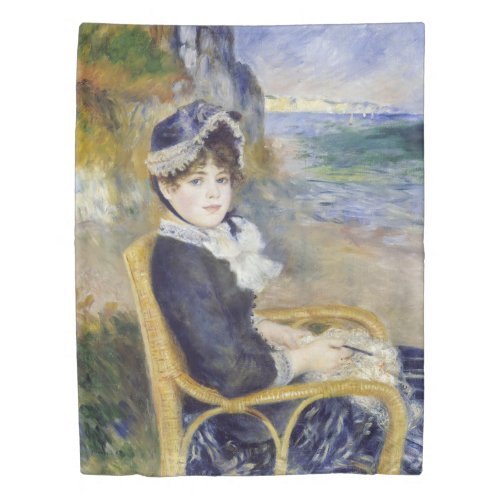 Pierre_Auguste Renoir _ By the Seashore Duvet Cover