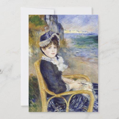 Pierre_Auguste Renoir _ By the Seashore Invitation