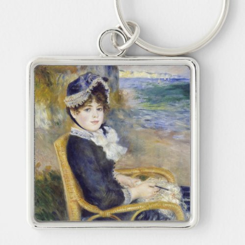 Pierre_Auguste Renoir _ By the Seashore Keychain