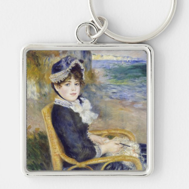 Pierre-Auguste Renoir - By the Seashore Keychain (Front)