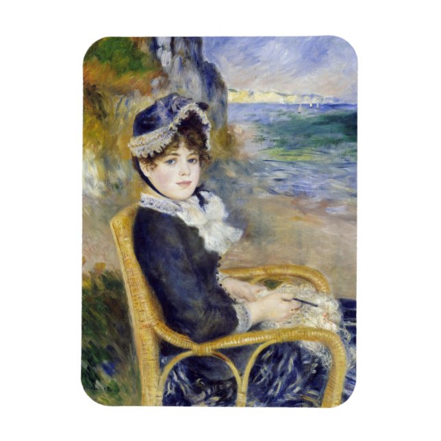 Pierre-Auguste Renoir - By the Seashore Magnet (Vertical)