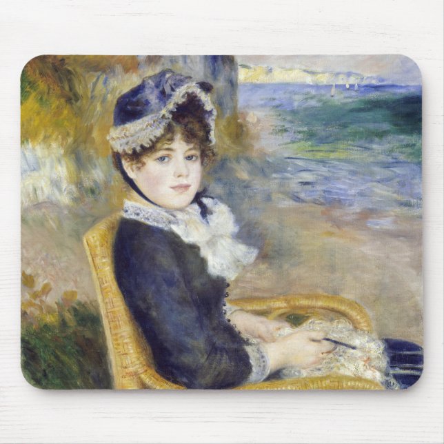 Pierre-Auguste Renoir - By the Seashore Mouse Pad (Front)