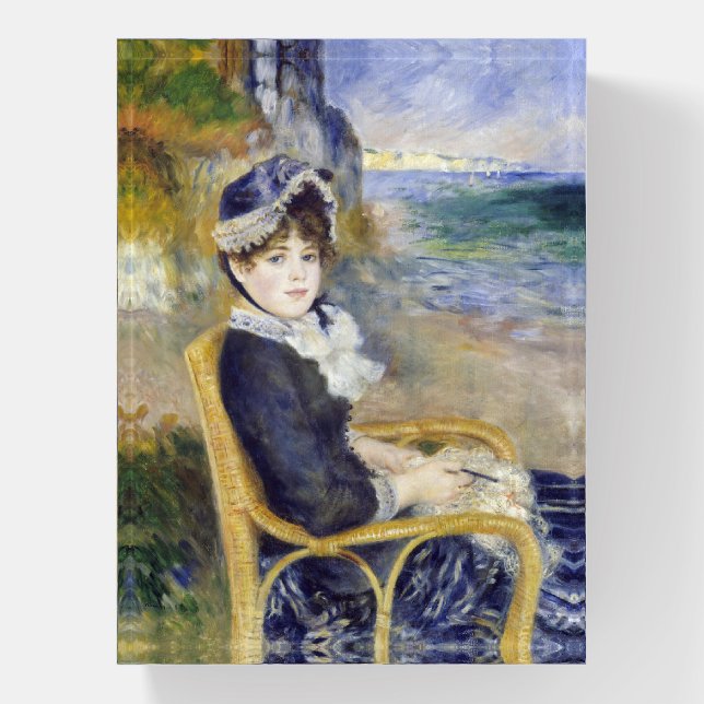 Pierre-Auguste Renoir - By the Seashore Paperweight (Vertical)