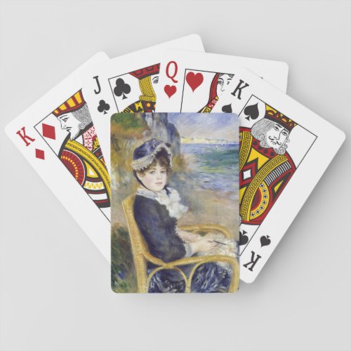 Pierre_Auguste Renoir _ By the Seashore Poker Cards