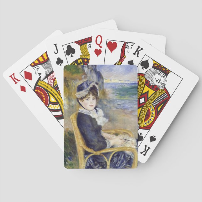 Pierre-Auguste Renoir - By the Seashore Poker Cards (Back)