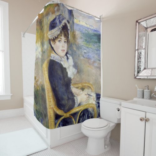 Pierre_Auguste Renoir _ By the Seashore Shower Curtain