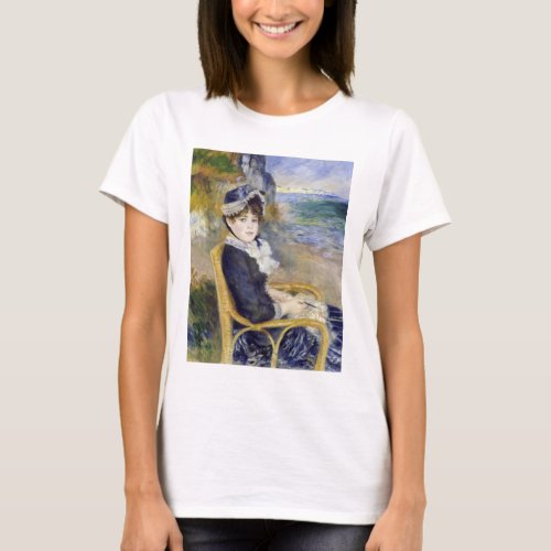 Pierre_Auguste Renoir _ By the Seashore T_Shirt