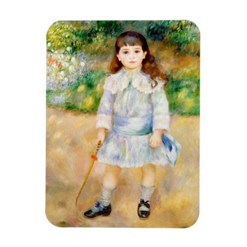Pierre_Auguste Renoir _ Child with a whip Magnet