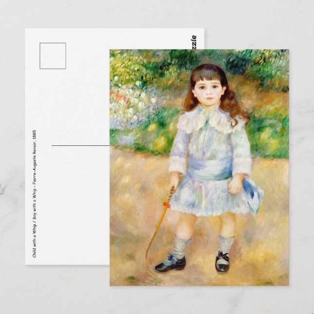 Pierre-Auguste Renoir - Child with a whip Postcard (Front/Back)