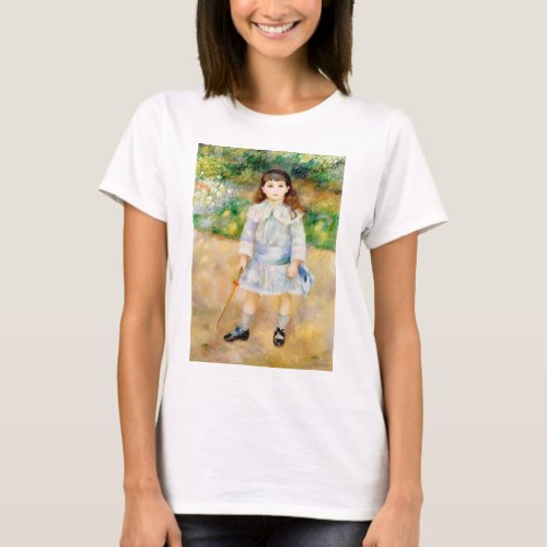 Pierre_Auguste Renoir _ Child with a whip T_Shirt