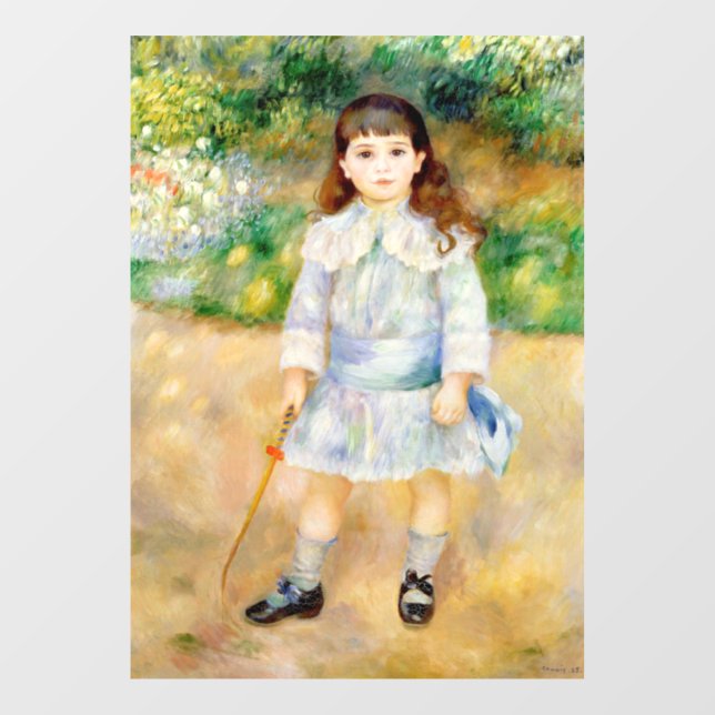 Pierre-Auguste Renoir - Child with a whip Window Cling (Sheet)