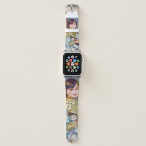 Pierre_Auguste Renoir _ Child with Cat Apple Watch Band