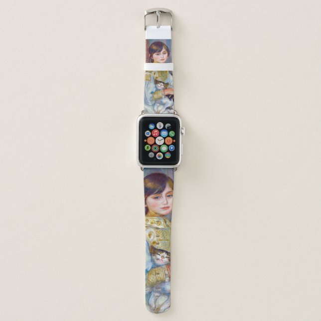Pierre-Auguste Renoir - Child with Cat Apple Watch Band (Front)