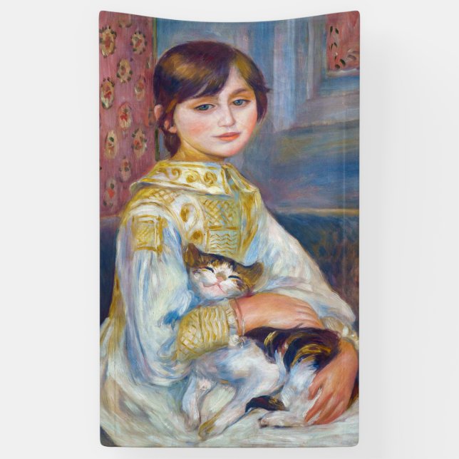 Pierre-Auguste Renoir - Child with Cat Banner (Vertical)