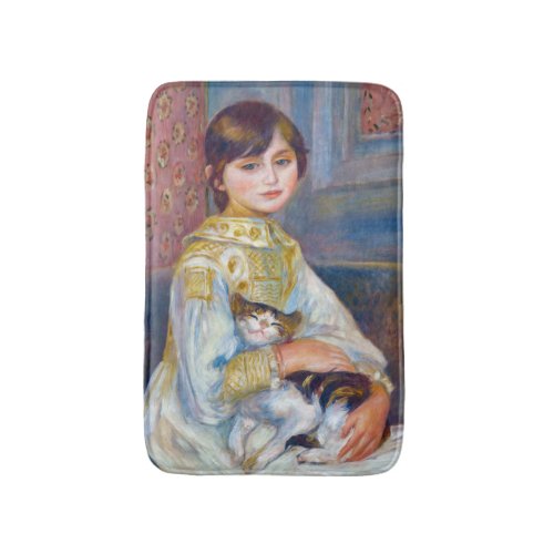Pierre_Auguste Renoir _ Child with Cat Bath Mat