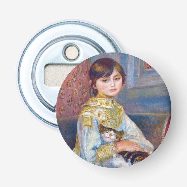 Pierre-Auguste Renoir - Child with Cat Bottle Opener (Front)